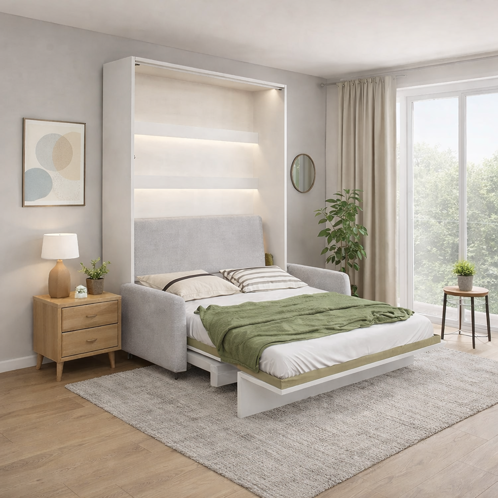 BC-17 Optional Headboard For BC-12 Vertical Wall Bed Concept 160cm
