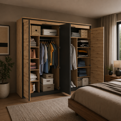 Quant QS-05 Hinged Wardrobe 250cm