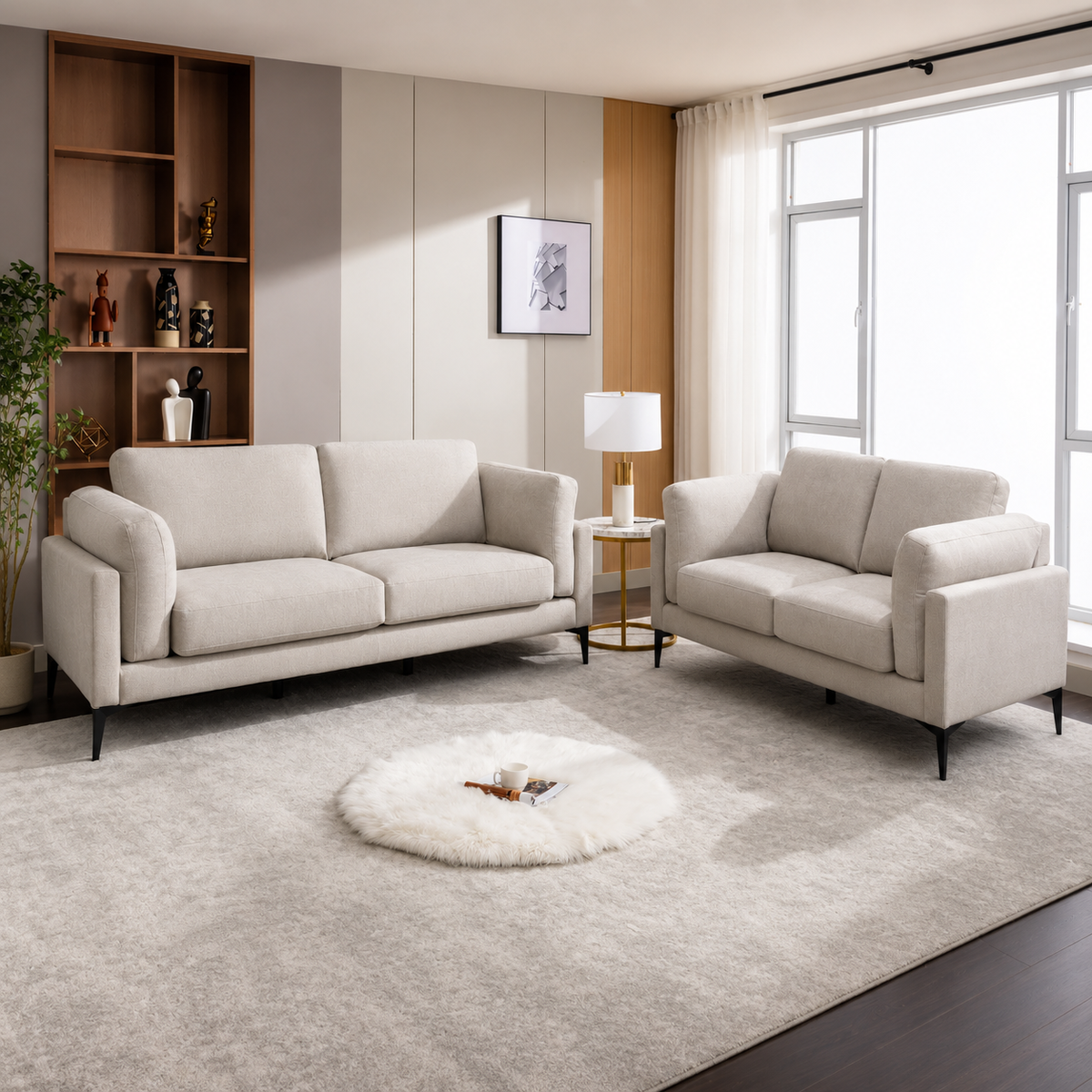 Newlands 3+2 Fabric Sofa - Grey