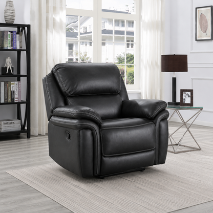 Grange 1 Seater Fabric Manual Recliner- Slate