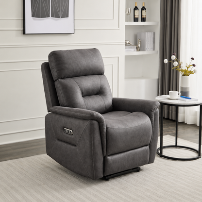 Paris Chair - Power Recliner - Grey
