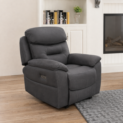Palma Chair - Power Recliner - Grey