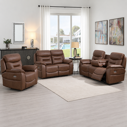 Palma Chair - Power Recliner - Chestnut