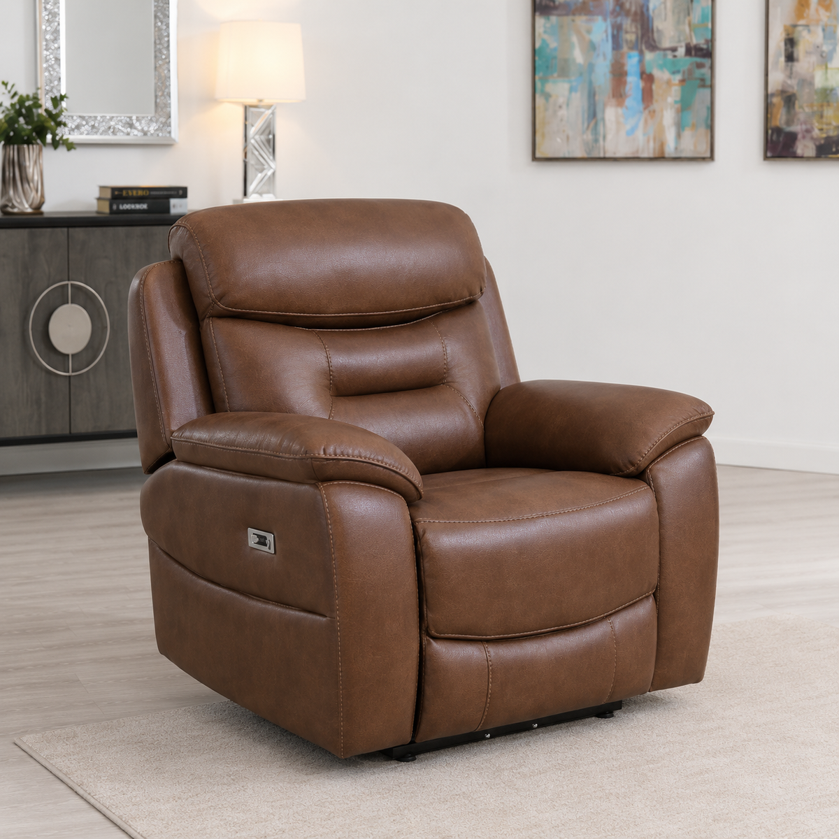 Palma Chair - Power Recliner - Chestnut