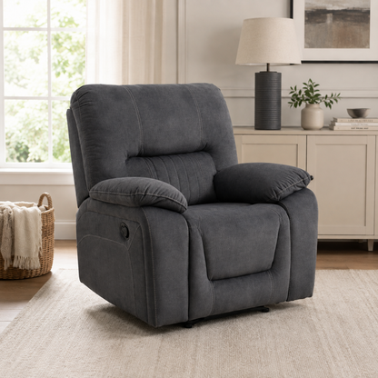 Abbeydale 1 Seater Manual Recliner - Grey