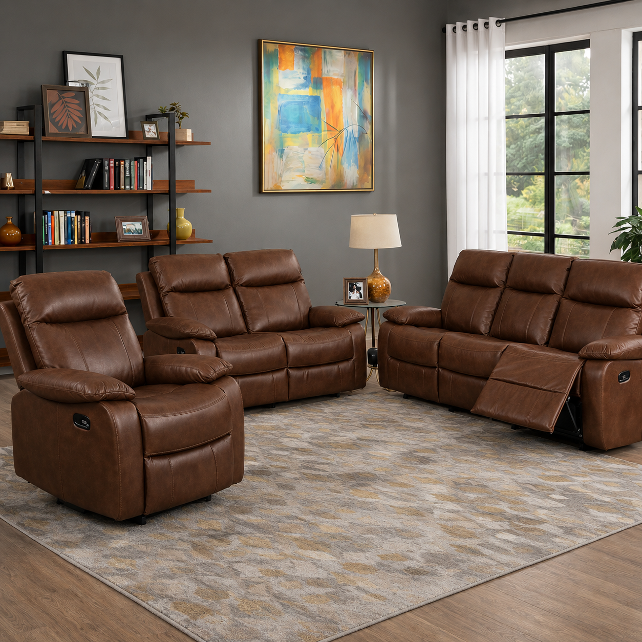 Barnhill 2 Seater Leathair - Tan