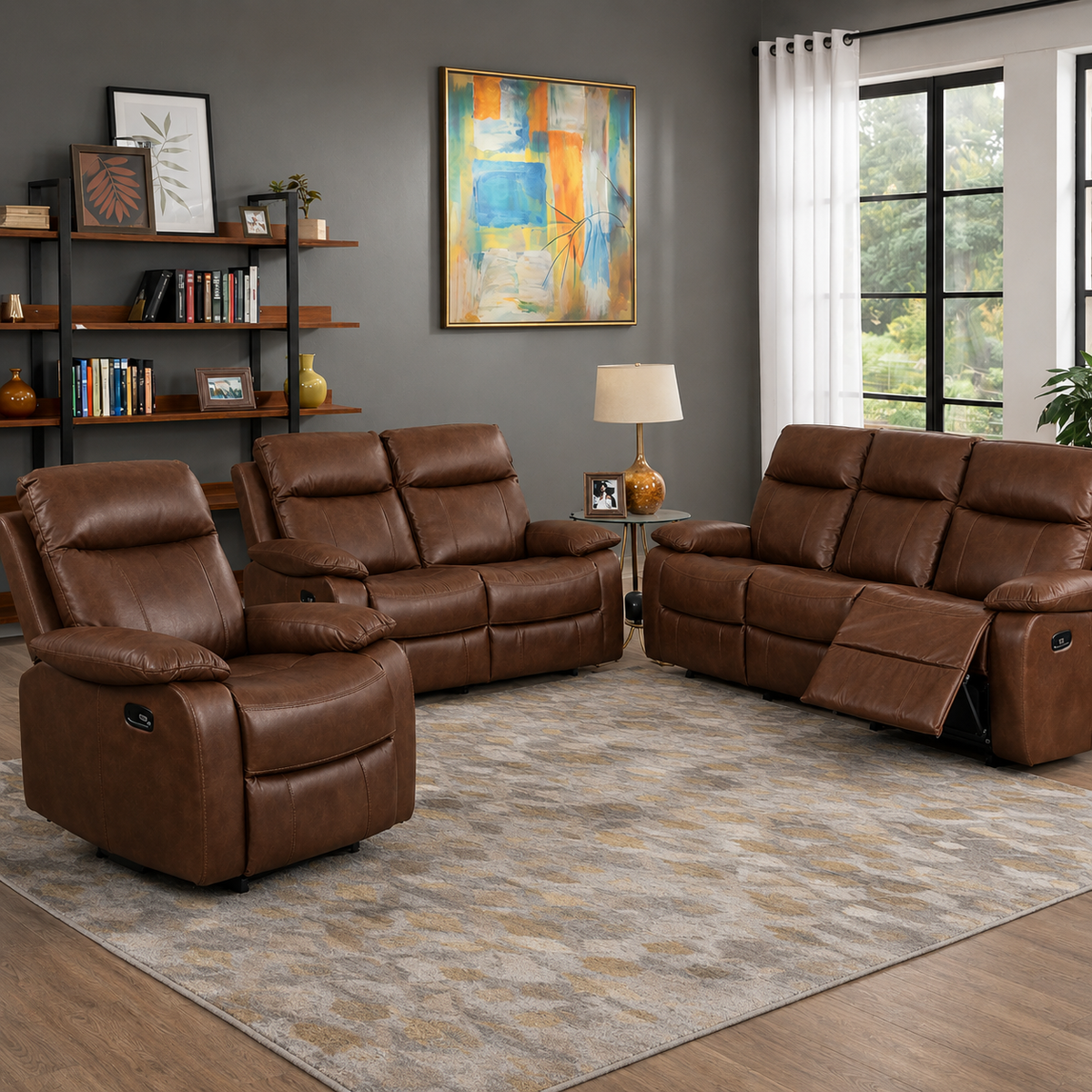 Barnhill 3 Seater Leahair - Tan