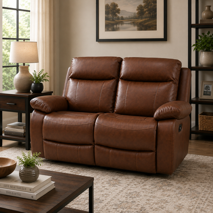 Barnhill 2 Seater Leathair - Tan