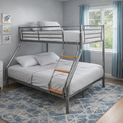 Zara Metal Triple Sleeper Bunk Bed - Silver