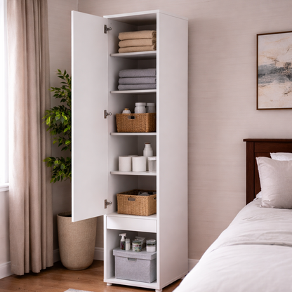 BC-07 Tall Storage Cabinet for Vertical Wall Bed Concept- 1 Door