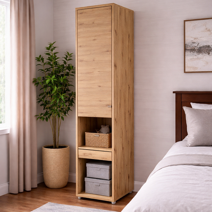 BC-07 Tall Storage Cabinet for Vertical Wall Bed Concept- 1 Door