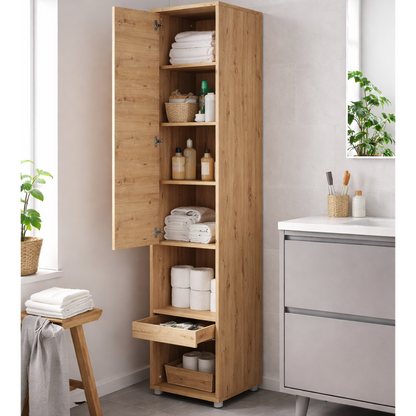 BC-07 Tall Storage Cabinet for Vertical Wall Bed Concept- 1 Door