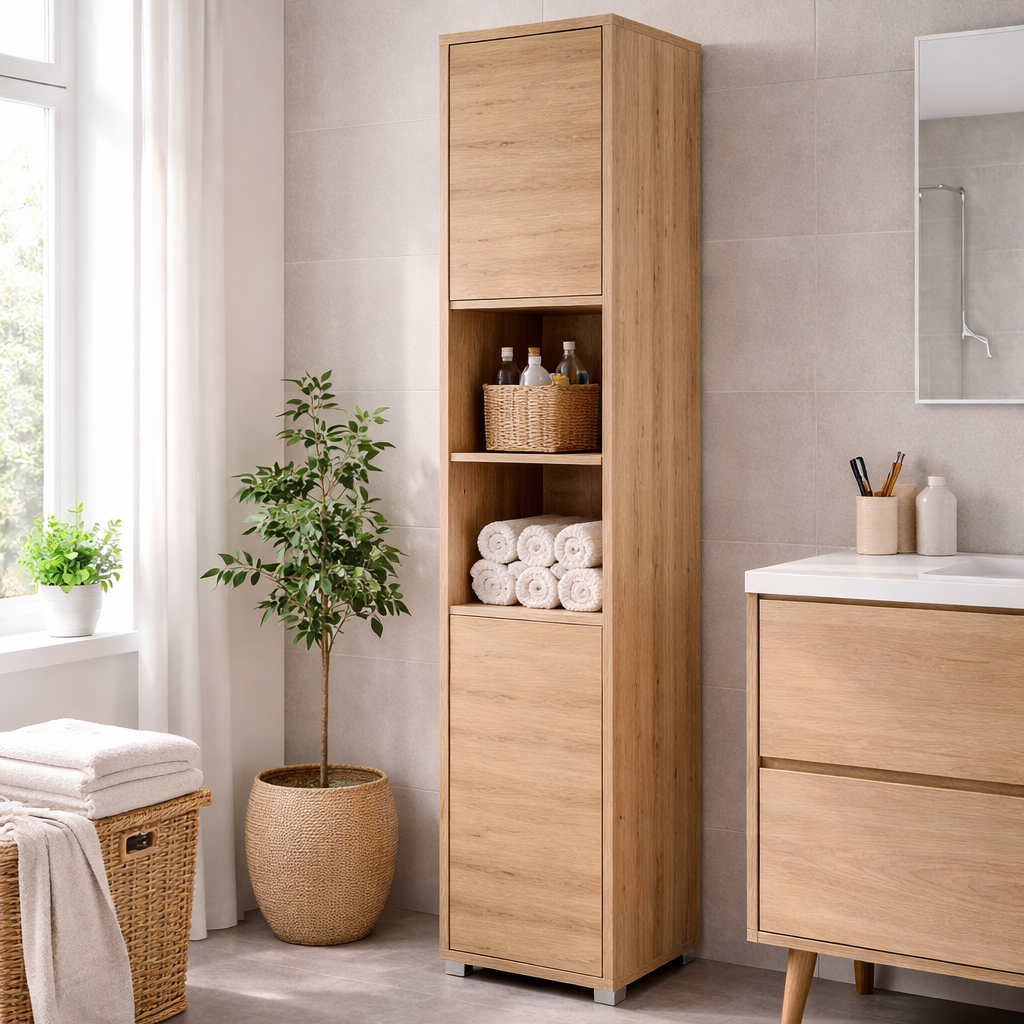 BC-08 Tall Storage Cabinet for Vertical Wall Bed Concept- 2 Door