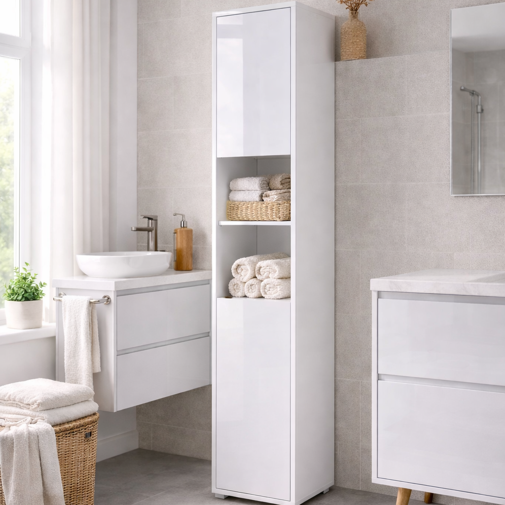 BC-08 Tall Storage Cabinet for Vertical Wall Bed Concept- 2 Door