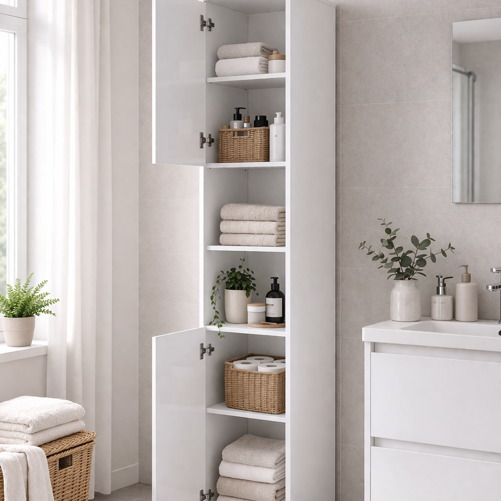 BC-08 Tall Storage Cabinet for Vertical Wall Bed Concept- 2 Door