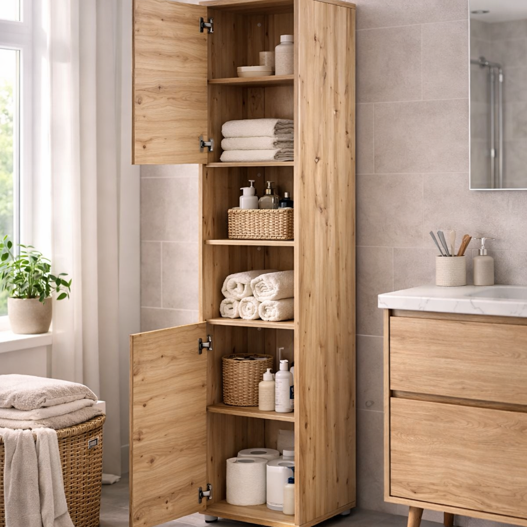 BC-08 Tall Storage Cabinet for Vertical Wall Bed Concept- 2 Door