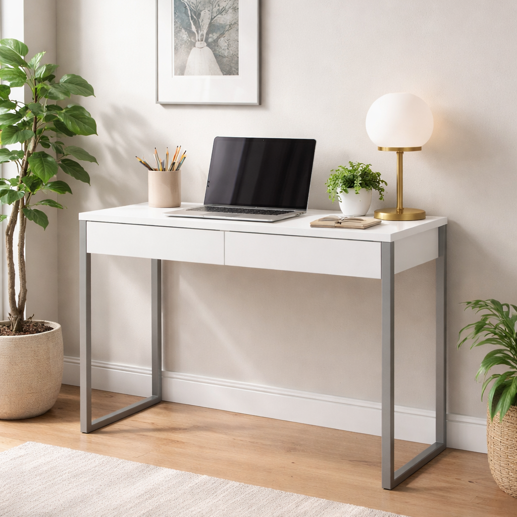 Function Plus Laptop Desk - White High Gloss