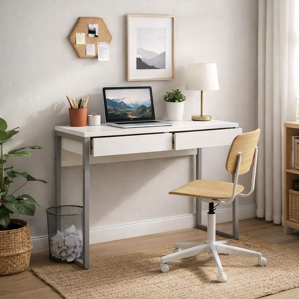 Function Plus Laptop Desk - White High Gloss