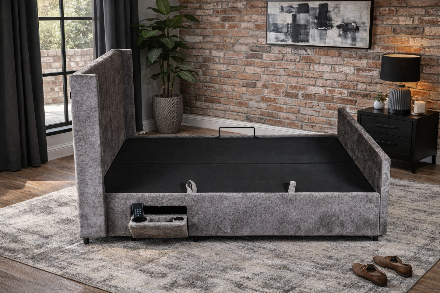 Clara 3ft Single Storage Bed - Grey