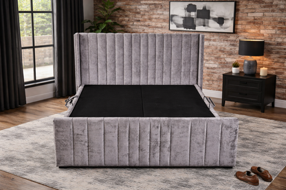 Clara 3ft Single Storage Bed - Grey