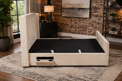 Clara 3ft Single Storage Bed - Beige