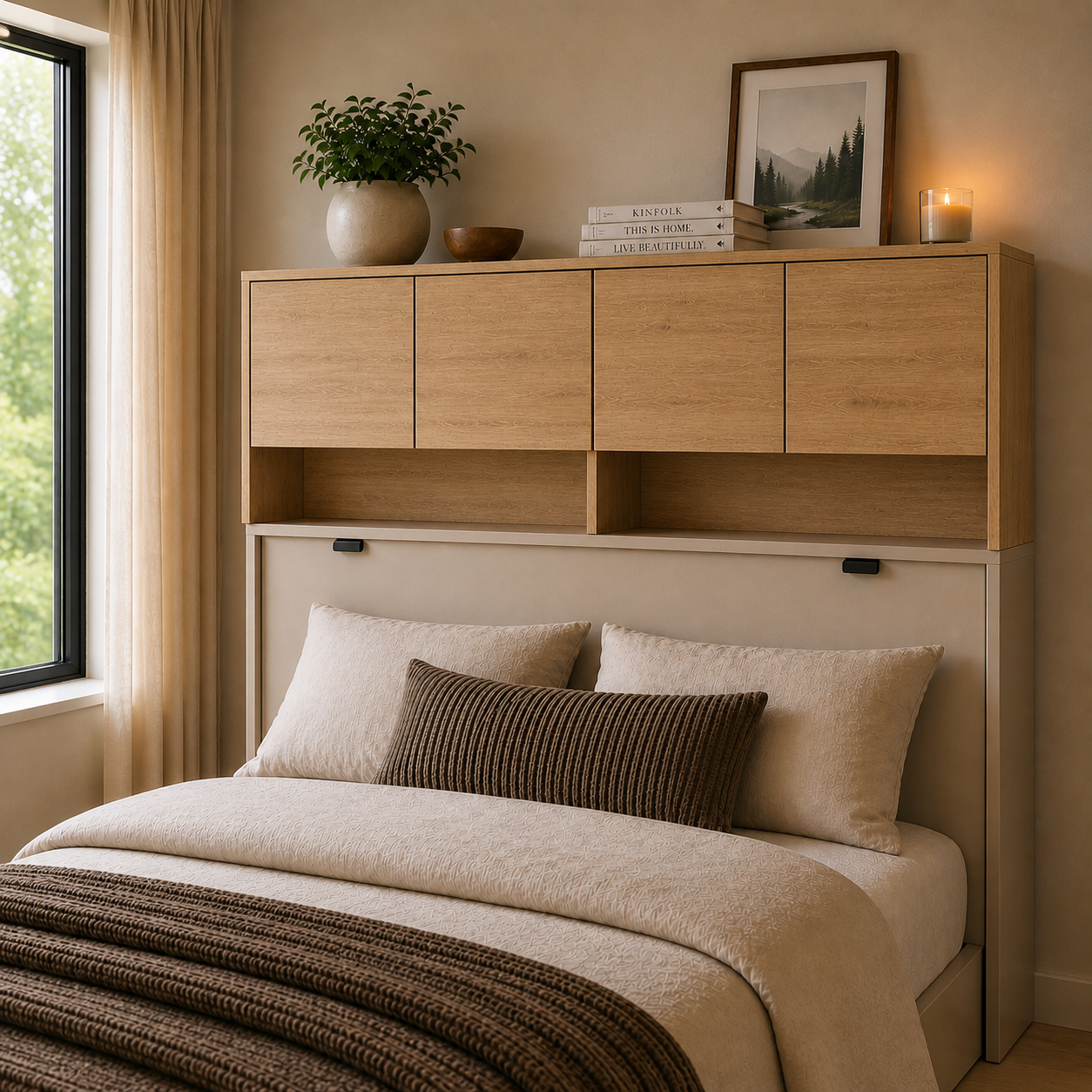 BC-10 Over Bed Unit for Horizontal Wall Bed Concept 120cm