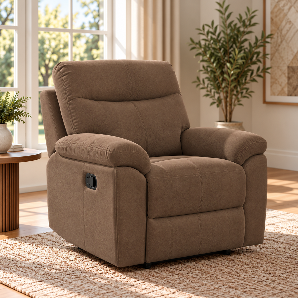 Violethill 1 Seater Fabric Manual Recliner