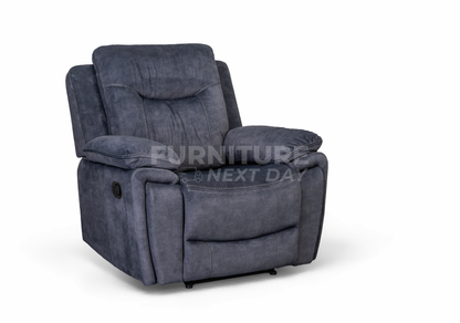 Foxlands 1 Seater Manual Recliner - Grey