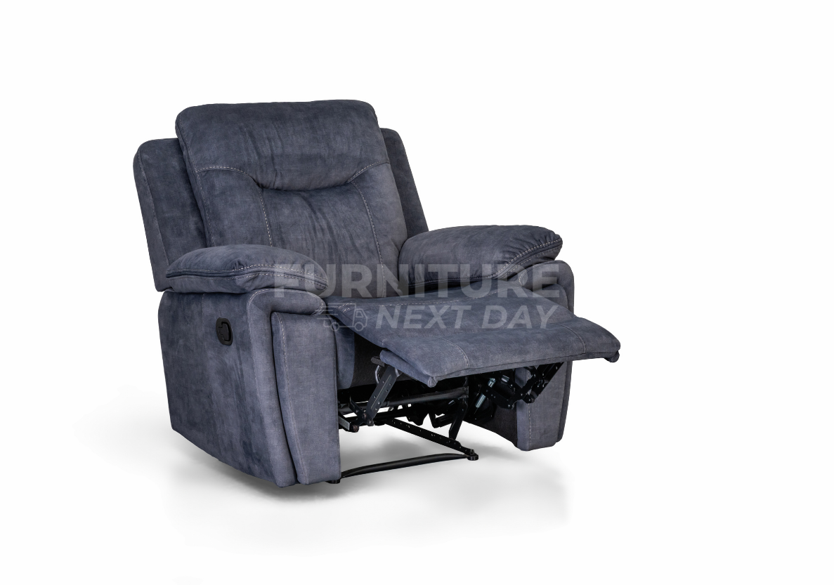 Foxlands 1 Seater Manual Recliner - Grey
