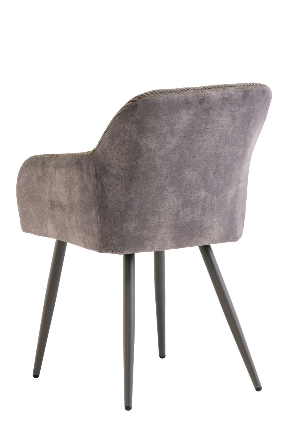 Gasper Dining Chair Set of 2, Grey & Chrome Cantilever Base