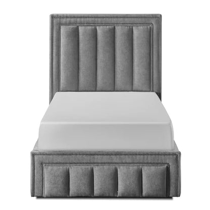 Amelia 4ft6 Double Storage Bed Grey by Honey B