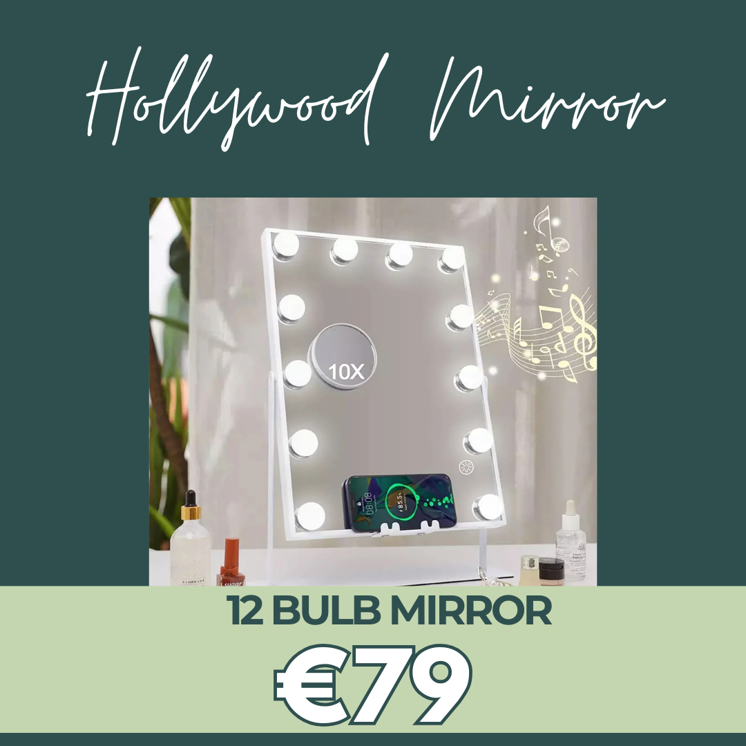 Hollywood 12 Bulb Mirror