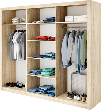 Venus 2.5m Sliderobe - Oak