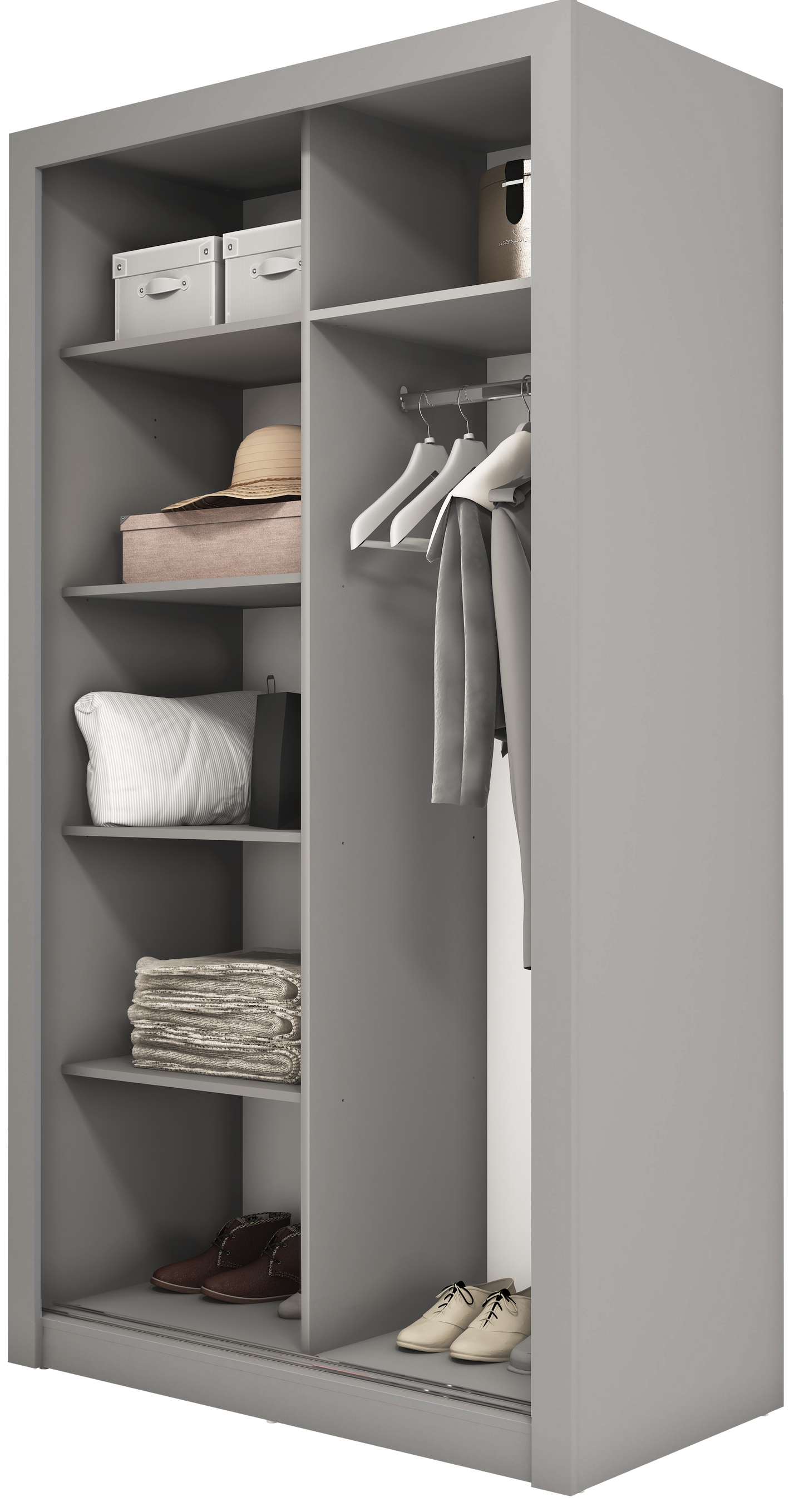 Venus 1.2m Sliderobe - Grey