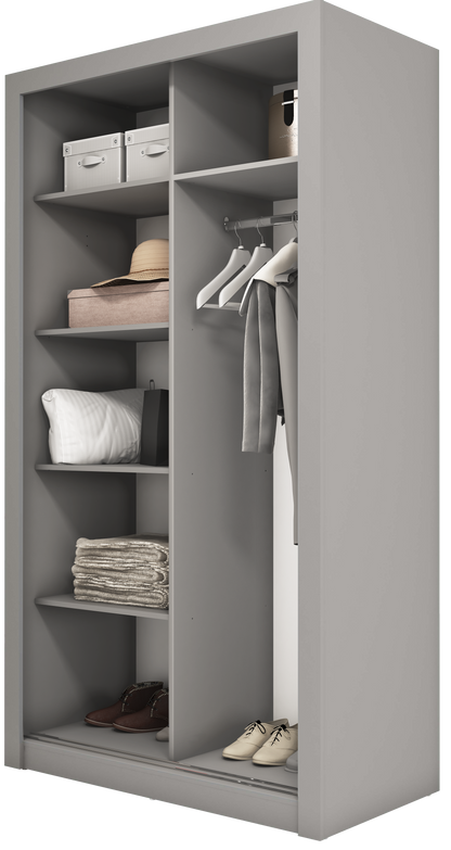 Venus 1.2m Sliderobe - Grey
