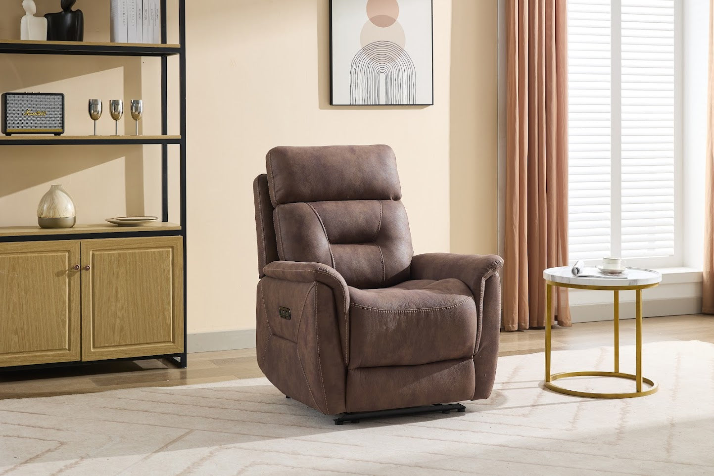 Paris Chair - Power Recliner - Chocolate