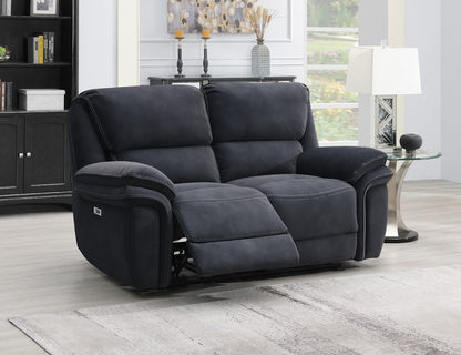 Praque 2 Seater Power Recliner - Bowery Ink