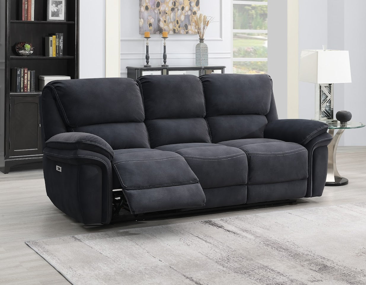 Prague 3 Seater Power Recliner - Bowery Ink