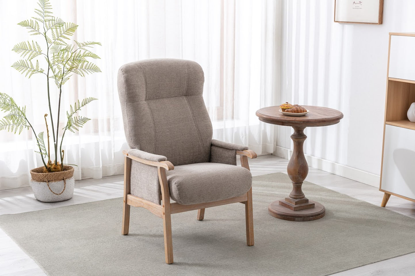 Seville Fireside Chair - Oatmeal
