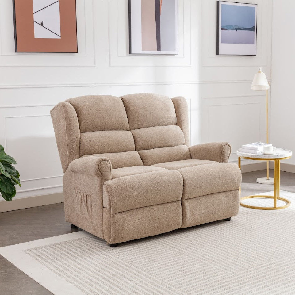 Bulgaria Fireside Loveseat - Oatmeal