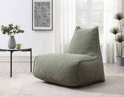 Elm Lounger Bean Bag - Moss Green