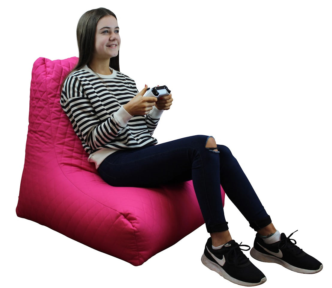 Cosy Quilted Bean Bag - Pink