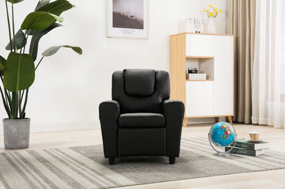 Childs Recliner with Cupholder - Black