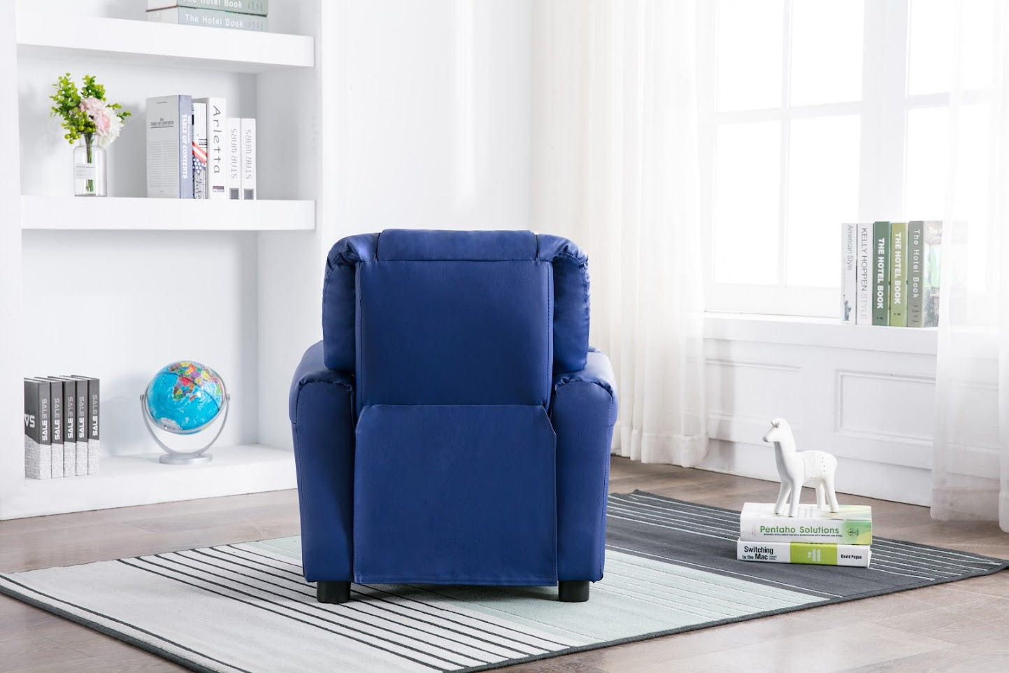 Childs Recliner with Cupholder - Blue