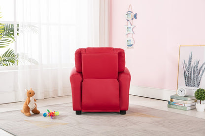 Childs Recliner with Cupholder - Red