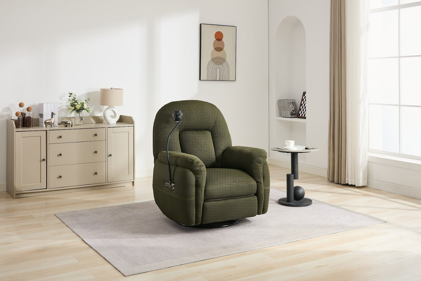 Holland 1 Seater Recliner - Moss
