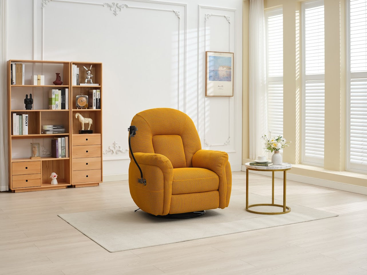Holland 1 Seater Recliner - Mustard