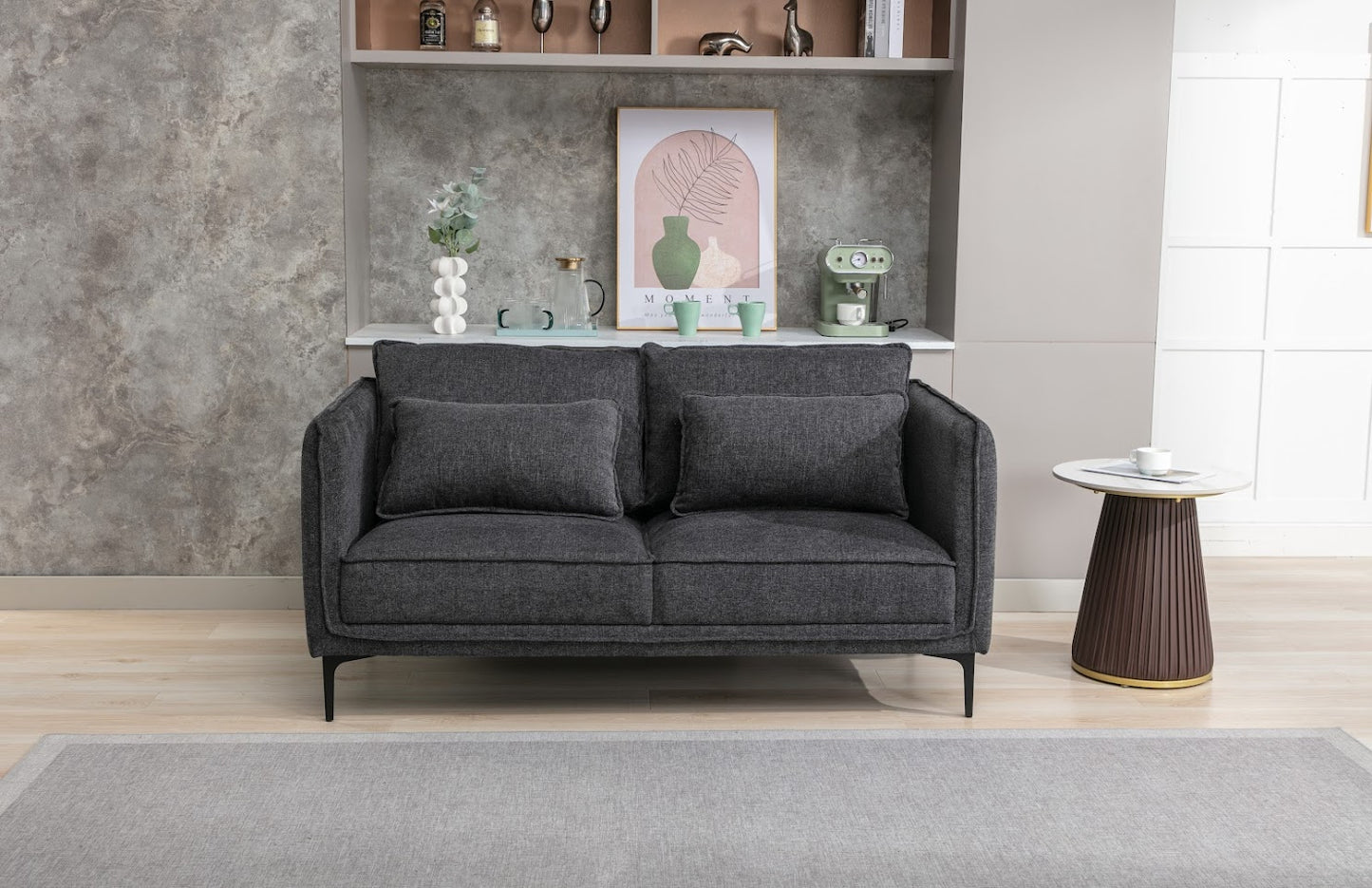 Athens 2 Seater - Dark Grey