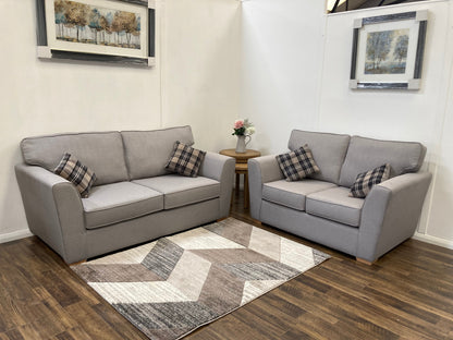 Indigo 3+2 Upholstered Suite - Texas Grey