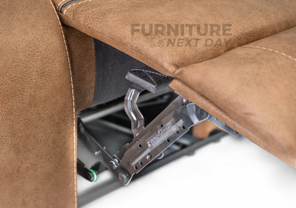 Killmore 2 Seater Fabric Manual Recliner With Console - Tan